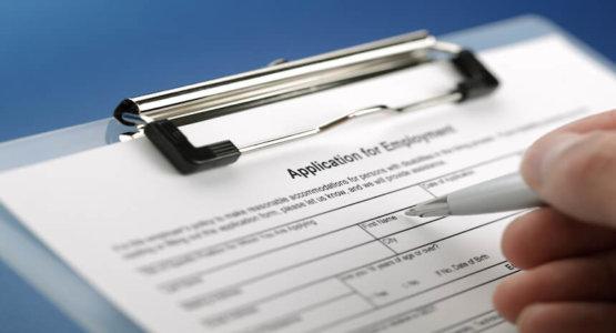 Application for employment illustration