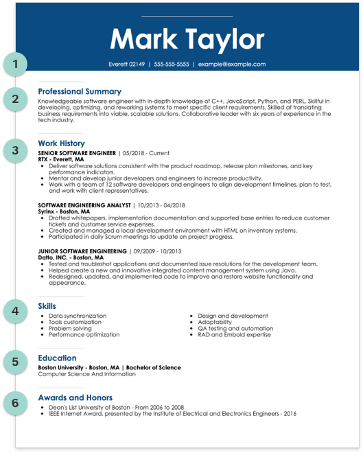 awards for resume examples 40 - Anatomy Examples 