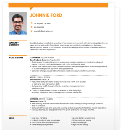 chronological resume download Chronological Resume Template