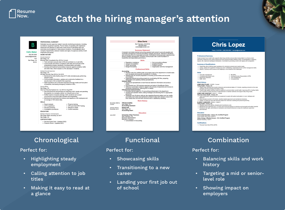 choose perfect resume