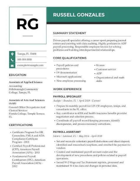 Payroll Specialist