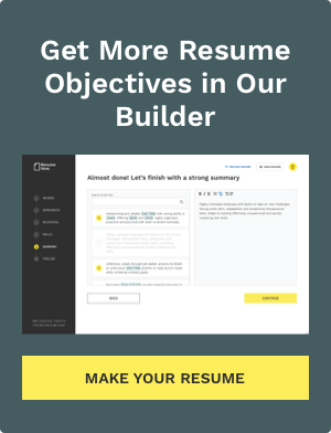 Woeksite Objective Examples 60+ Resume Objective Examples for All Jobs