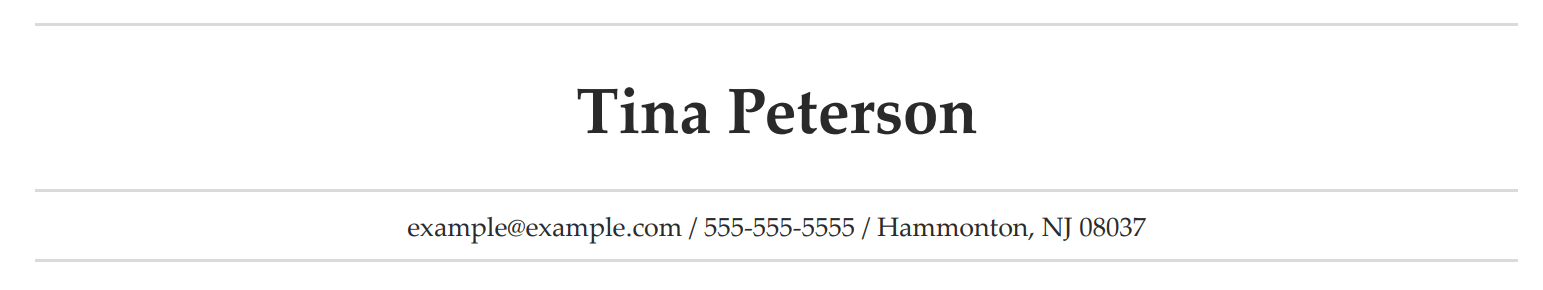 header-section-of-a-resume