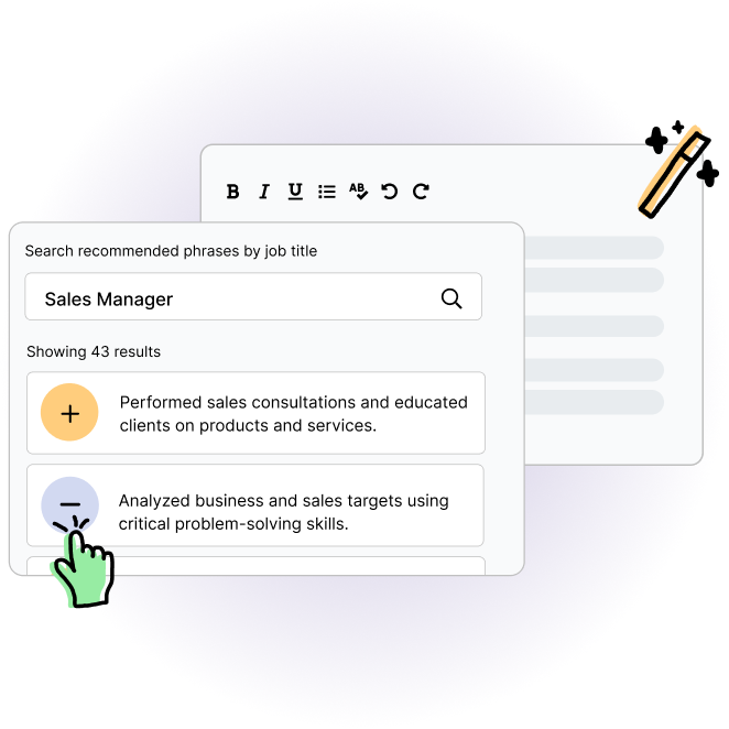 AI powered resume content