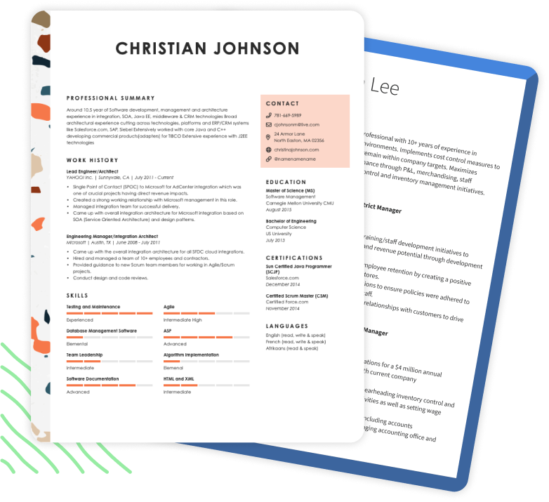 Best resume formats