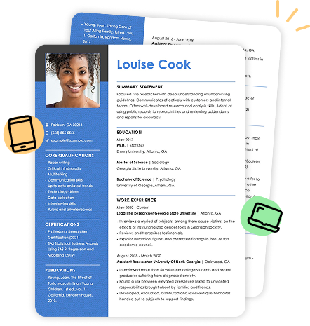 Cv template hero