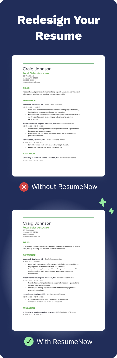 Professional resume contrast image mob