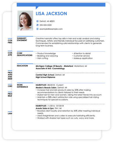 Example Of A Cv Modern Resume Templates And Examples For 2025