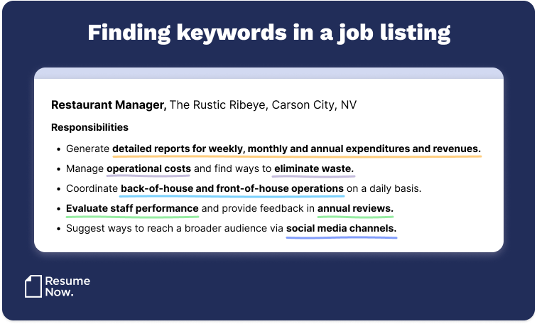 Finding Keywords In A Job Listing