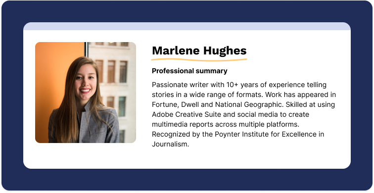Professional Summary