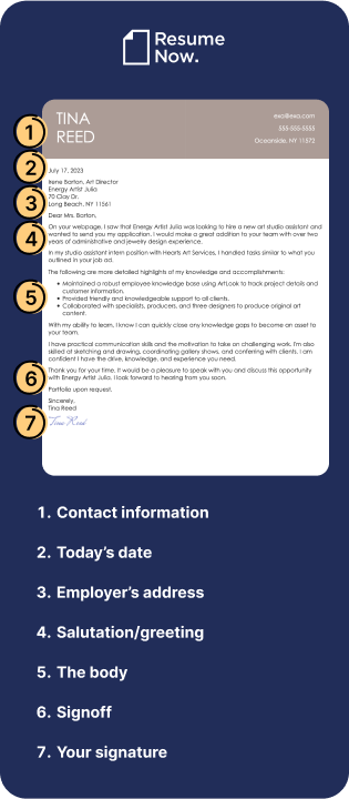 Cover letter formatting example m