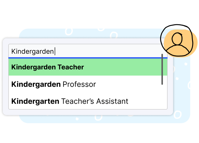 Job title picker