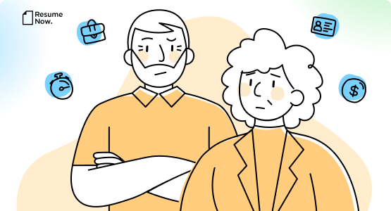 ageism in the workplace title graphic that reads 49% of older workers report earning less than younger colleagues and 44% report depression as a result of ageism