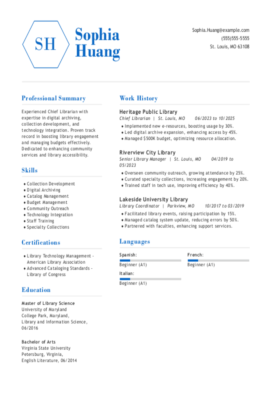 Top Librarian Resume Examples & Writing Tips Top Librarian Resume Examples & Writing Tips
