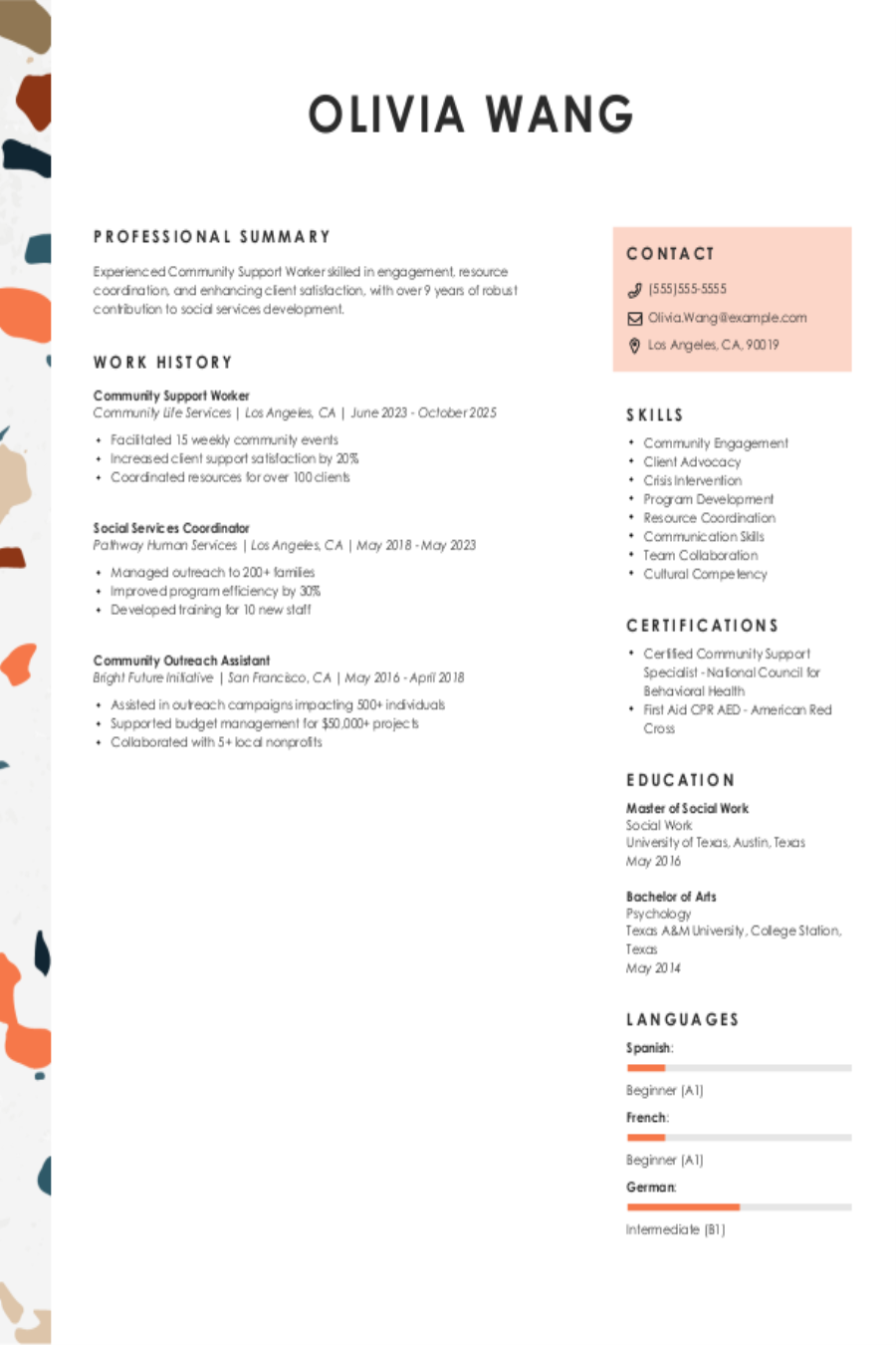 Community Support Worker Resume: Examples, Templates & Tips Community Support Worker Resume: Examples, Templates & Tips