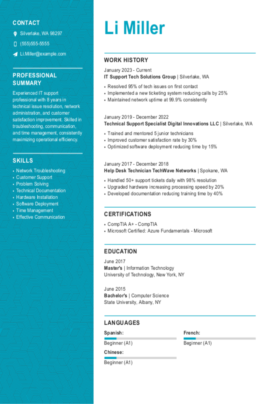 IT Support Resume: Examples, Templates & Tips for 2025 IT Support Resume: Examples, Templates & Tips for 2025