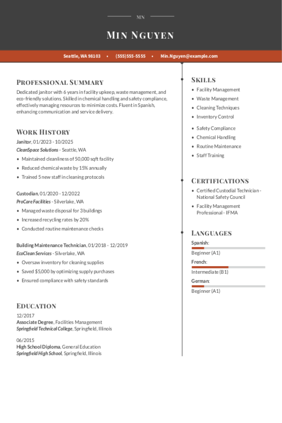 Janitor Resume: Examples & Templates Janitor Resume: Examples & Templates