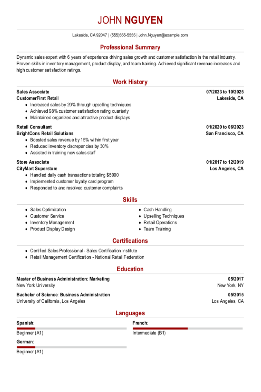 Sales Associate Resume: Examples, Templates and Tips Sales Associate Resume: Examples, Templates and Tips