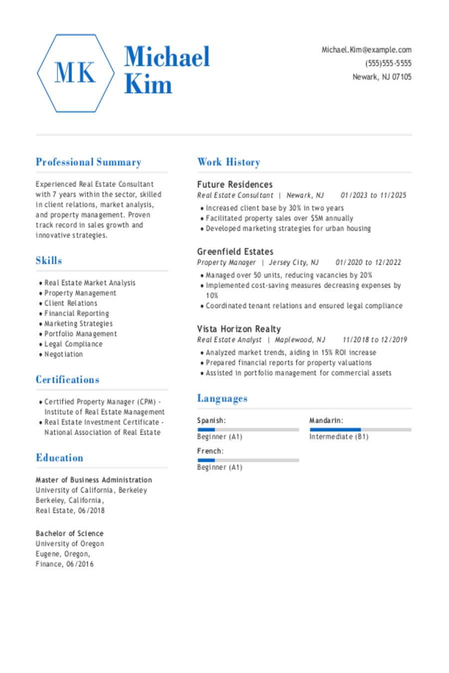 Real Estate Resume: Examples, Templates and Tips Real Estate Resume: Examples, Templates and Tips