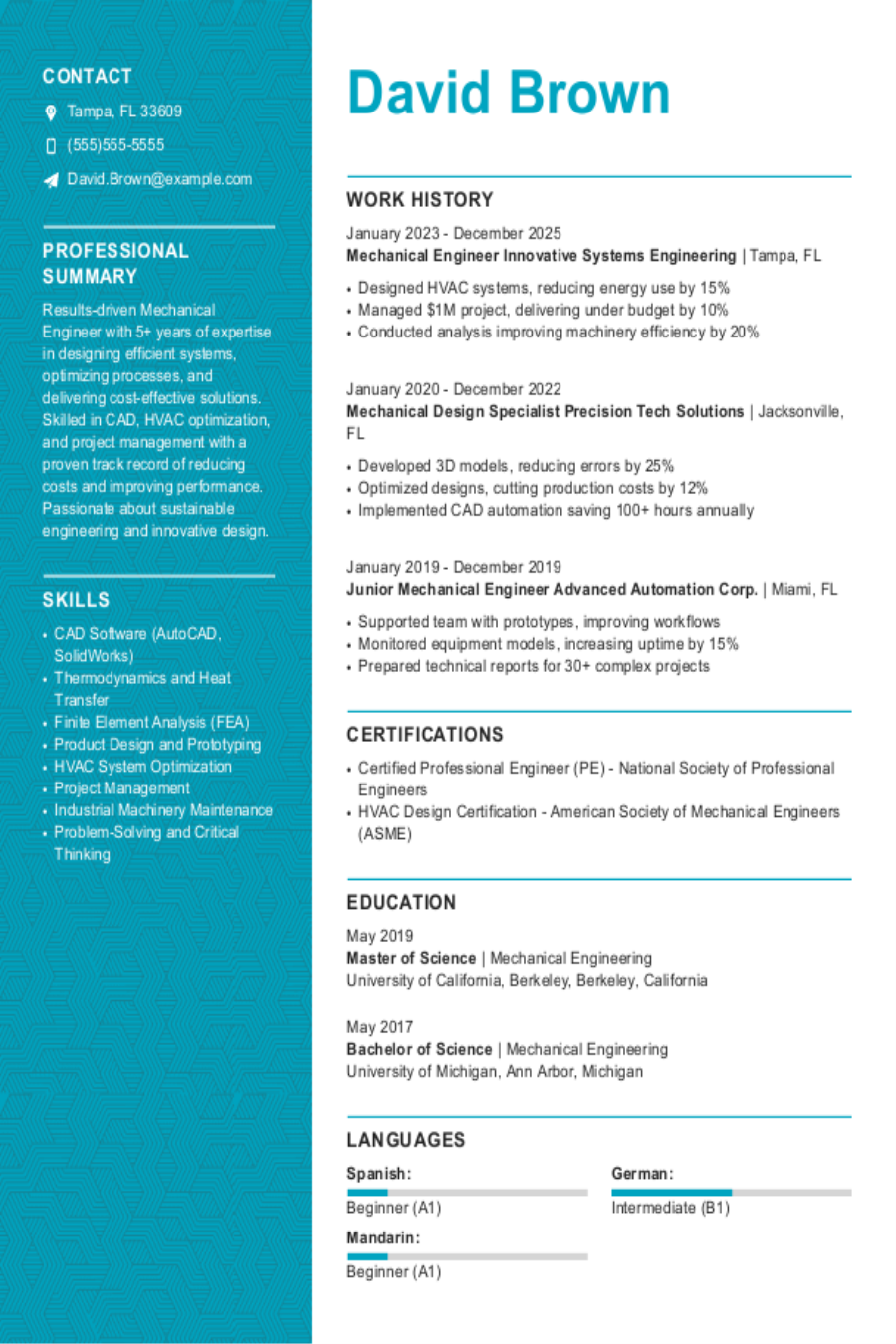 Mechanical Engineering Resume: Examples & Templates Mechanical Engineering Resume: Examples & Templates