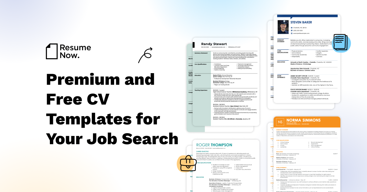 Premium & Free CV Templates (Download & Customize Now)
