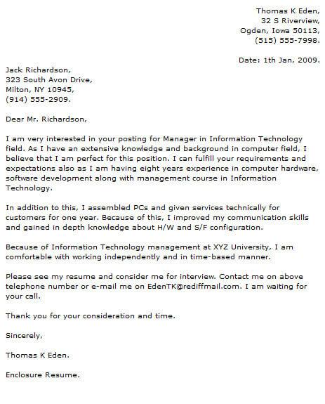 Solicited application letter online