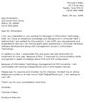 information technology cover letter free sample