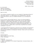 Cover letter example 1