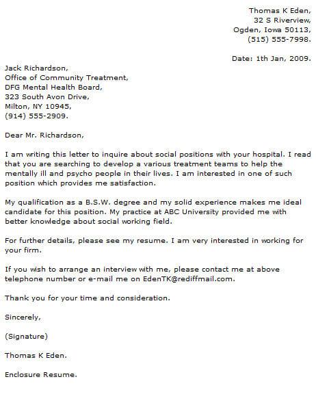 How To Write Social Worker Application Letter How To Write Social Worker Application Letter