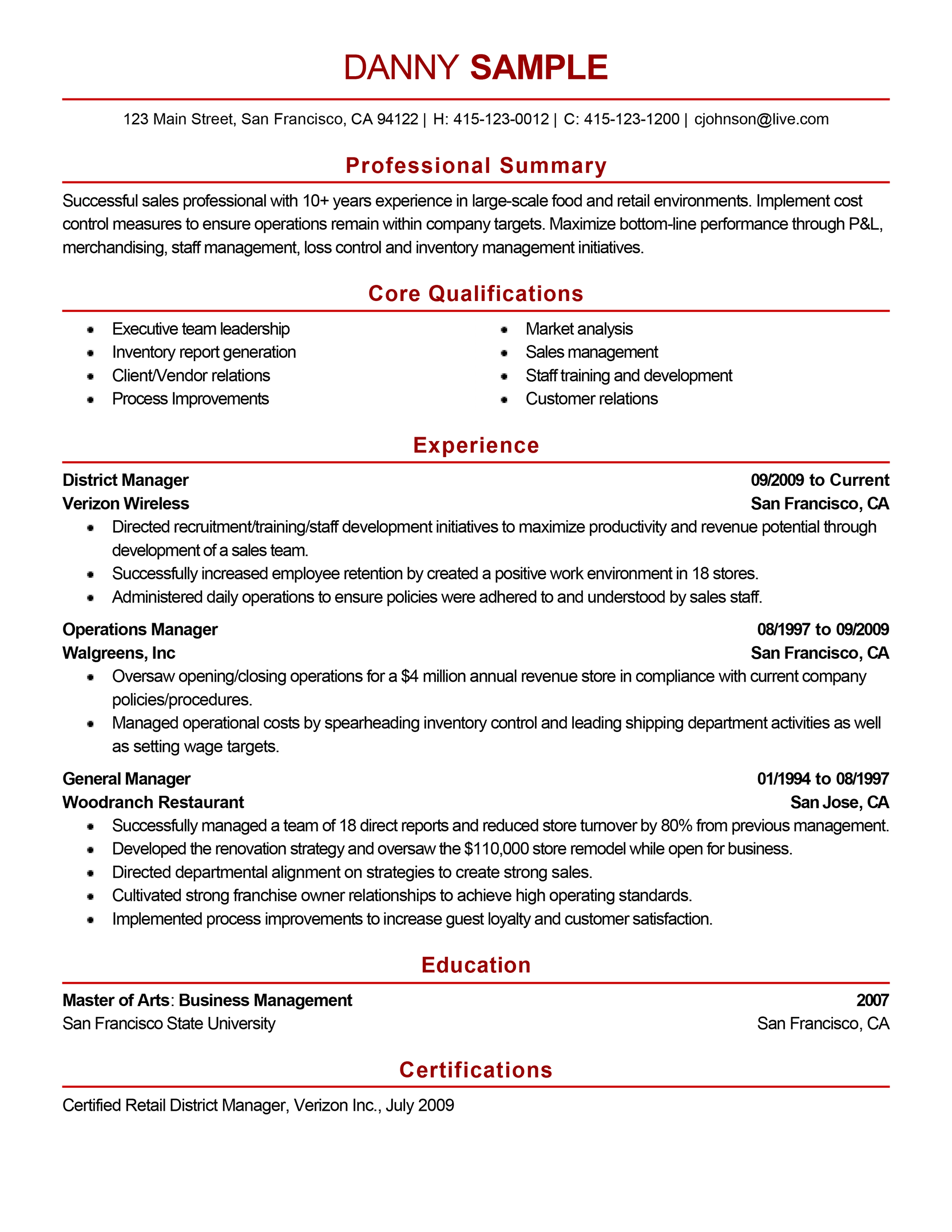 15 resume formats recruiters love presentation matters free sample of a new modern resume for retail district manager experience