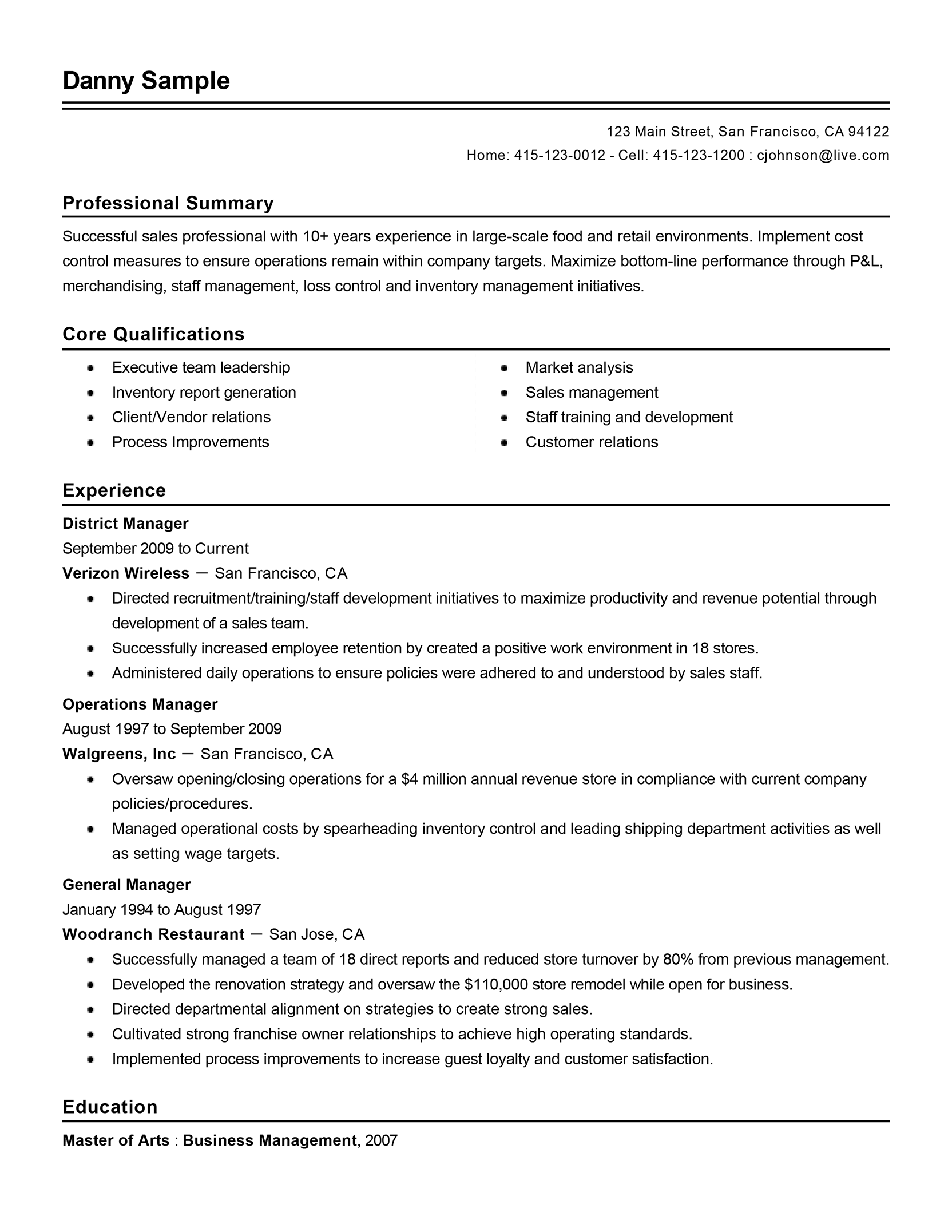 resume builder free template