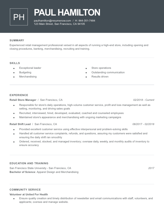 Chronological Resume Template 2018 from www.resume-now.com