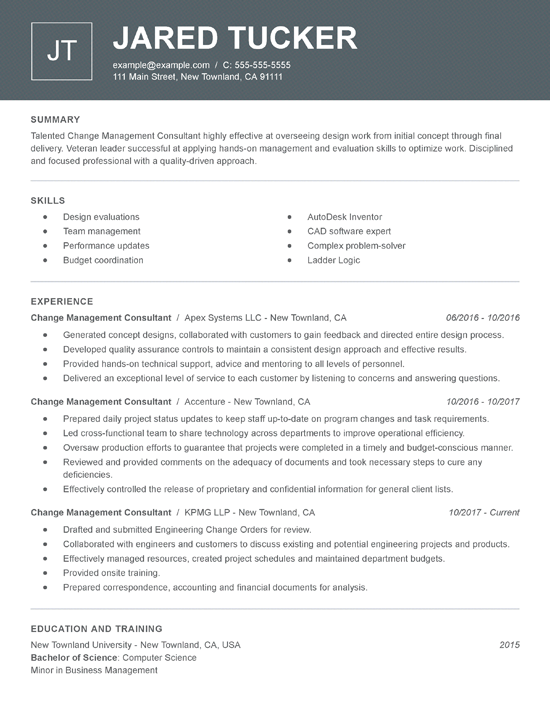 resume samples for every job title amp industry resume now change management resume examples