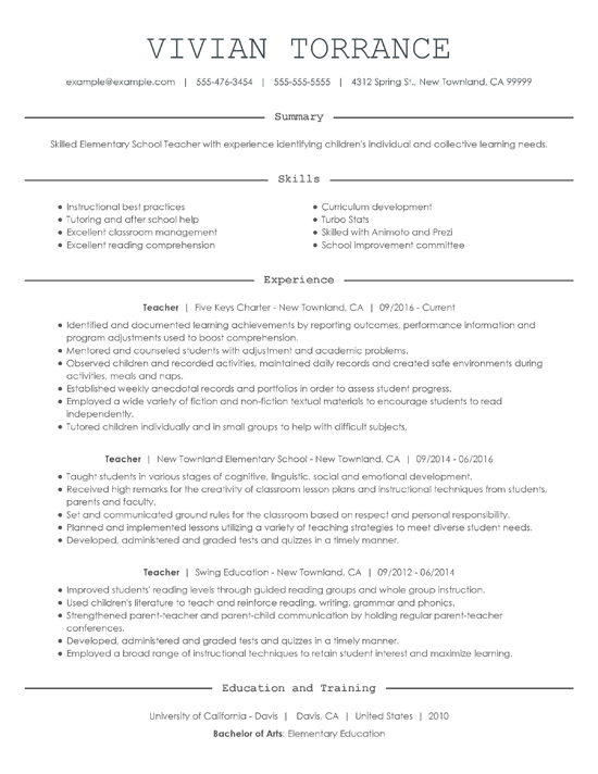 Free Resume Builder - Build Your Resume Quickly with ...