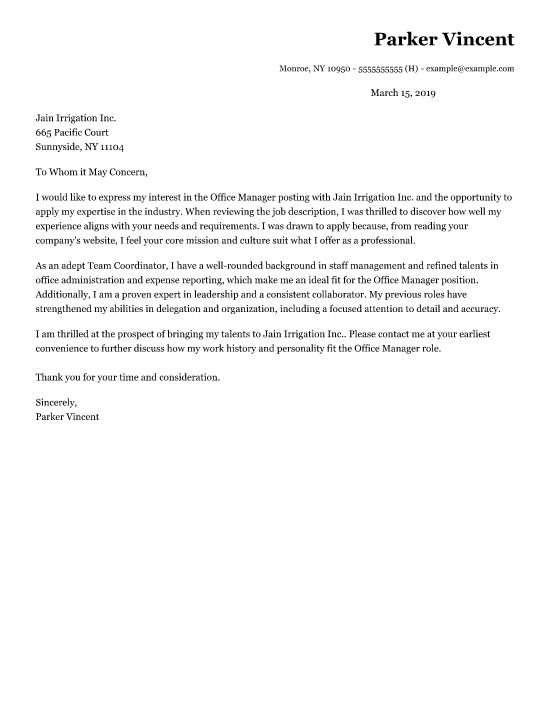 Cover Letter Example To Whom It May Concern from www.resume-now.com