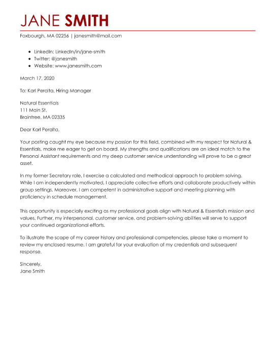 Cover Letter Double Space from www.resume-now.com