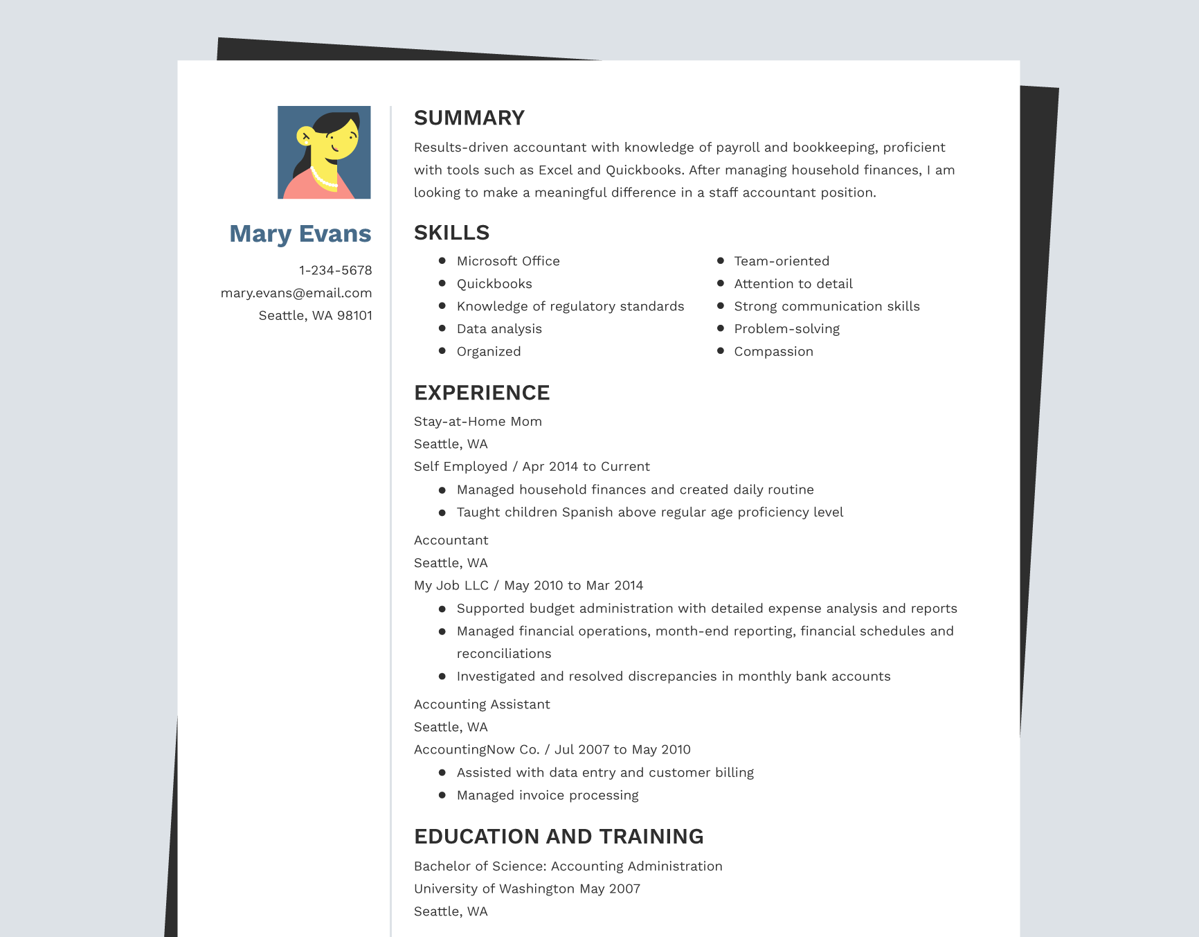 A Guide For Stay at Home Moms Returning To Work Resume Now