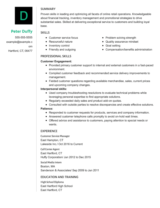 Actual bad resume examples