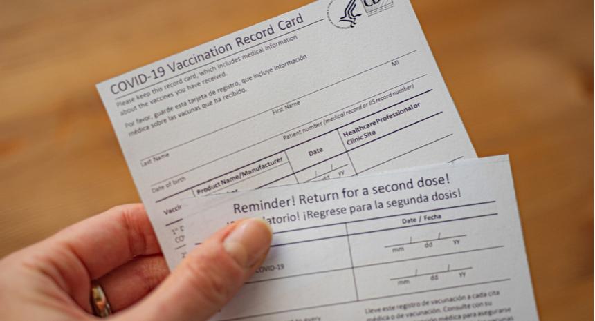 Covid-19 vaccination card
