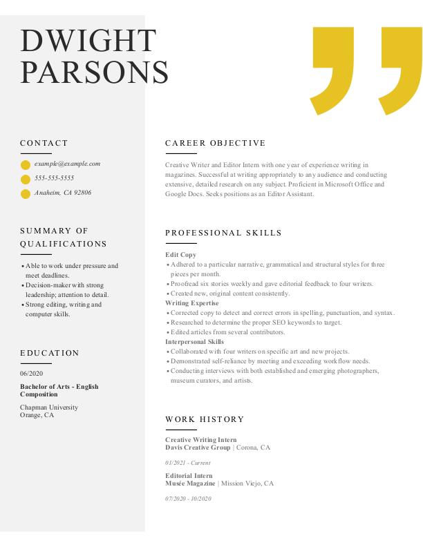 JobWinning Resume Examples for 2021 ResumeNow