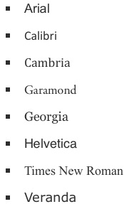 rn fonts