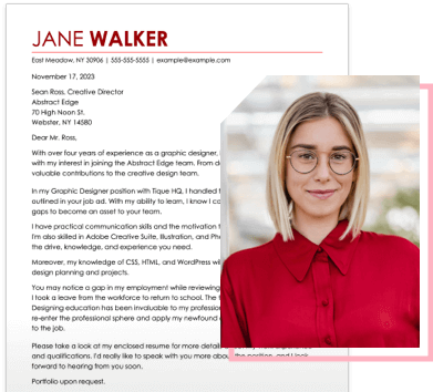 Let us help you build your cover letter