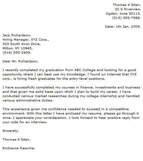 College Cover Letter Examples from www.resume-now.com