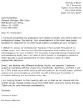 Cover letter example 1