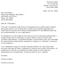 Cover letter example 1