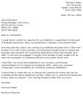 Cover letter example 5