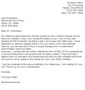 Cover letter example 1