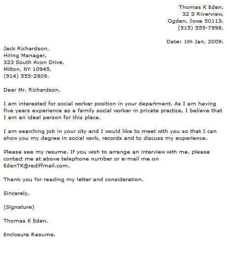 Professional Social Worker Cover Letter Examples social-work-cover-letter-example-ready-to-use-templates