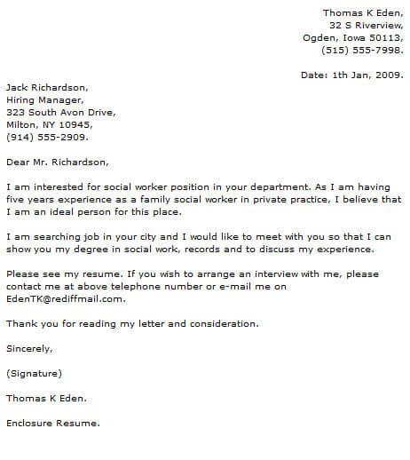 Cover Letter Social Work from www.resume-now.com