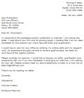 Cover letter example 1